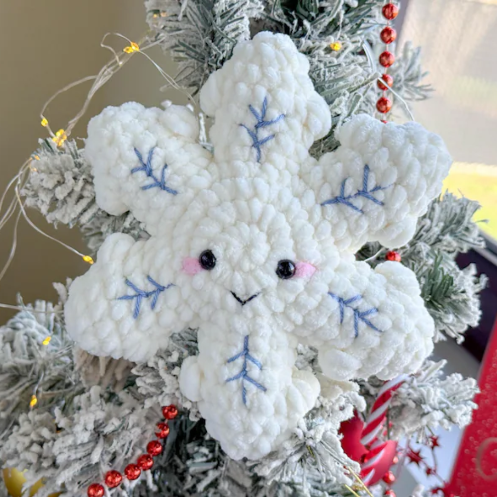 Christmas Plush Snowflake Crochet Pattern