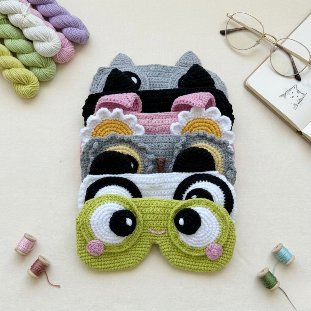 5-in-1 Crochet Glasses Case Pattern