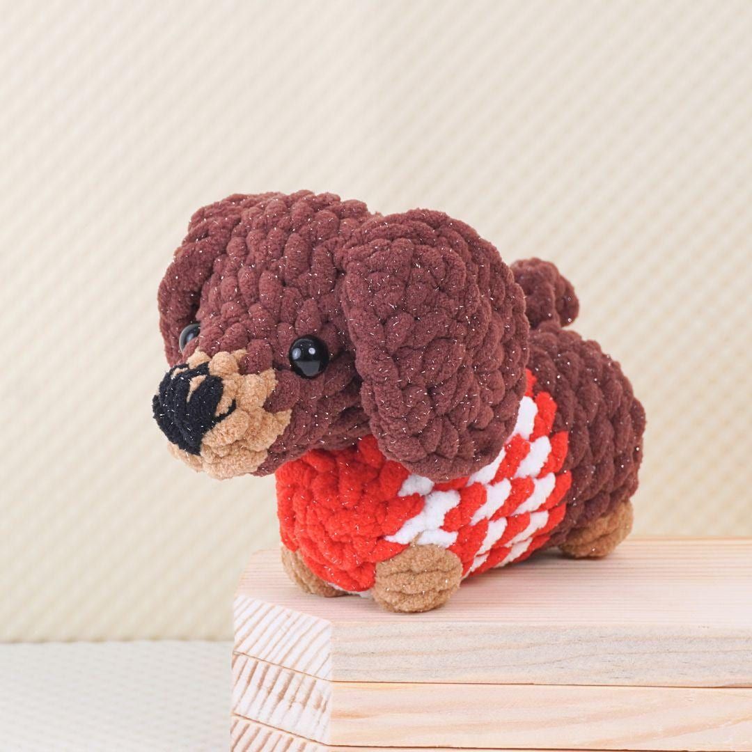 3-in-1 Sausage Dog Family Crochet Pattern