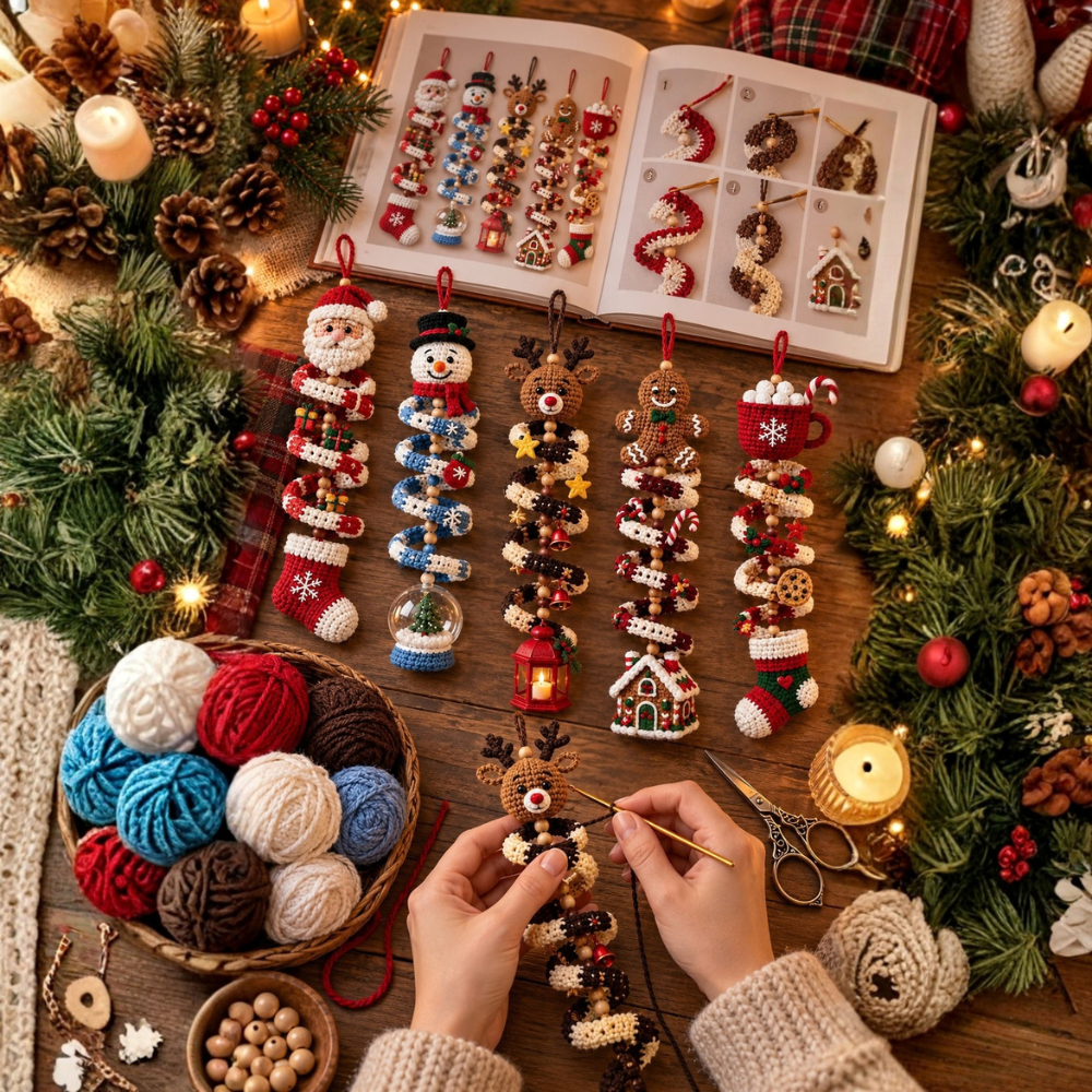Christmas Crochet Wind Spinner Pattern Bundle