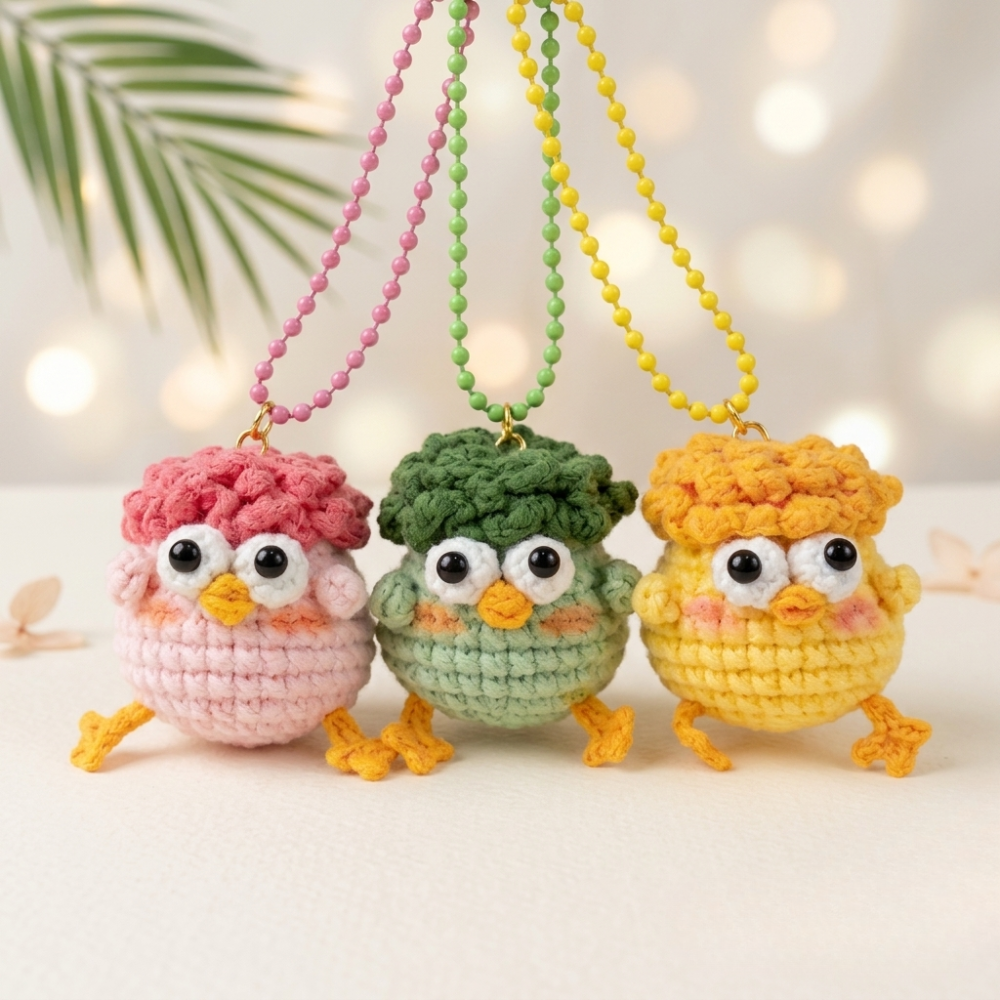 5-in-1 Chick Amigurumi Crochet Pattern Bundle