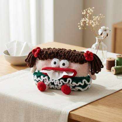 Cute Character Tissue Box Cover Crochet Pattern Bundle Cake & Bunny