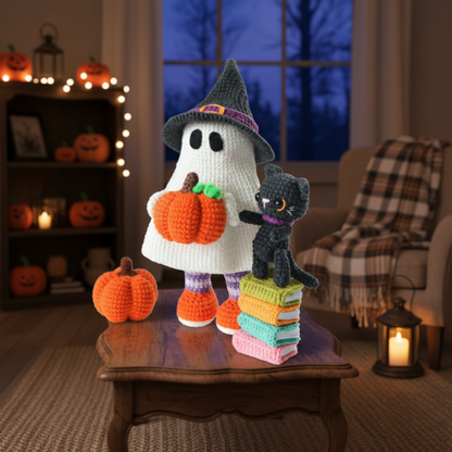 Pumpkin Witch Gosts Crochet Pattern