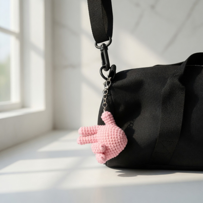 Mini Crochet Hand Keychain Pattern