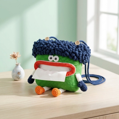Cute Character Tissue Box Cover Crochet Pattern Bundle Cake & Bunny