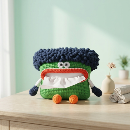Cute Character Tissue Box Cover Crochet Pattern Bundle Cake & Bunny