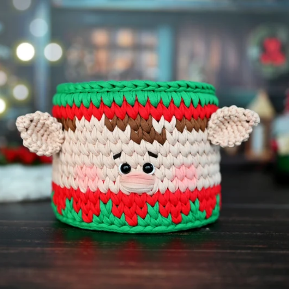 Christmas baskets Crochet PATTERNS set