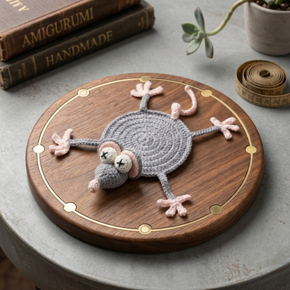 Mouse Coaster Crochet Pattern