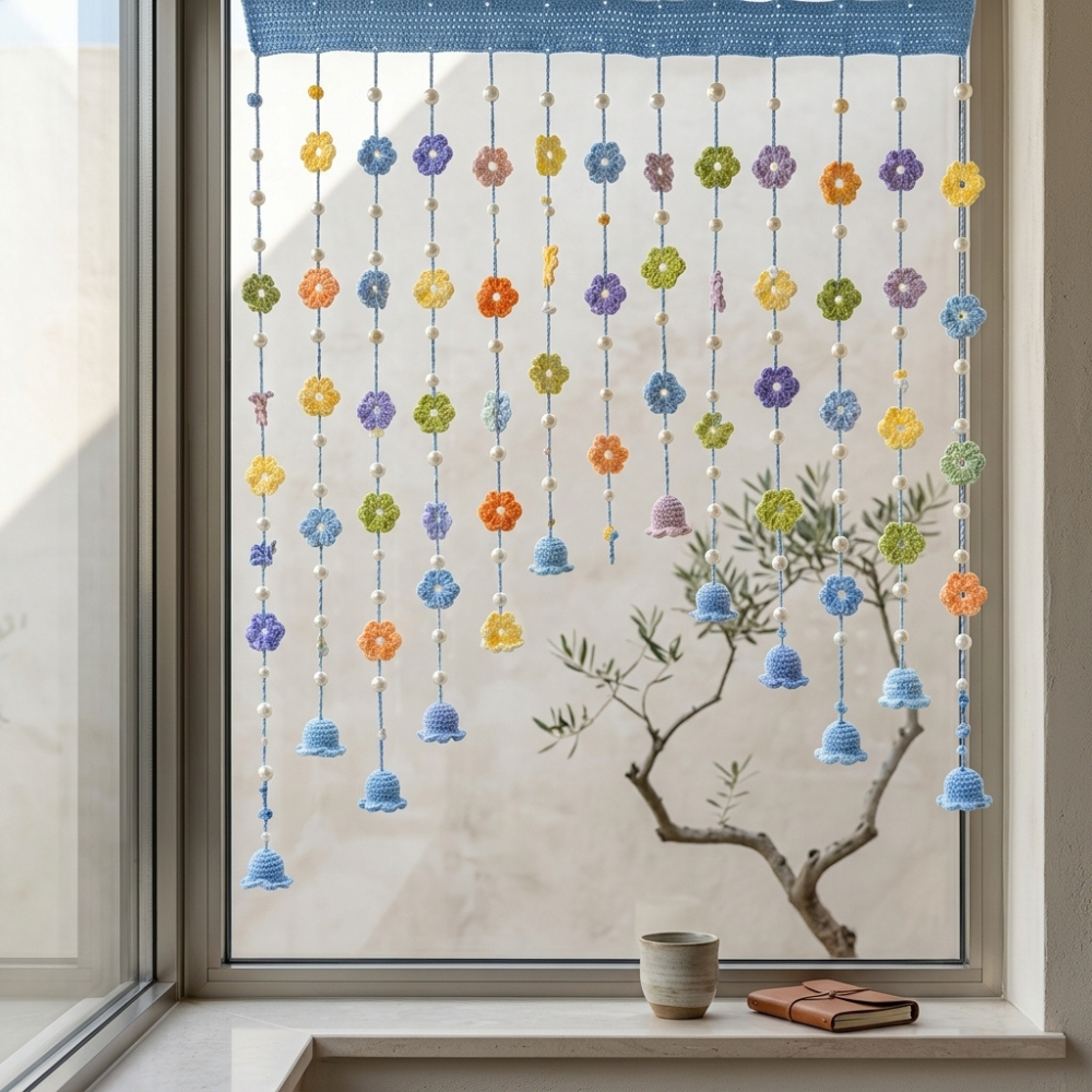 Floral Crochet Curtain Pattern