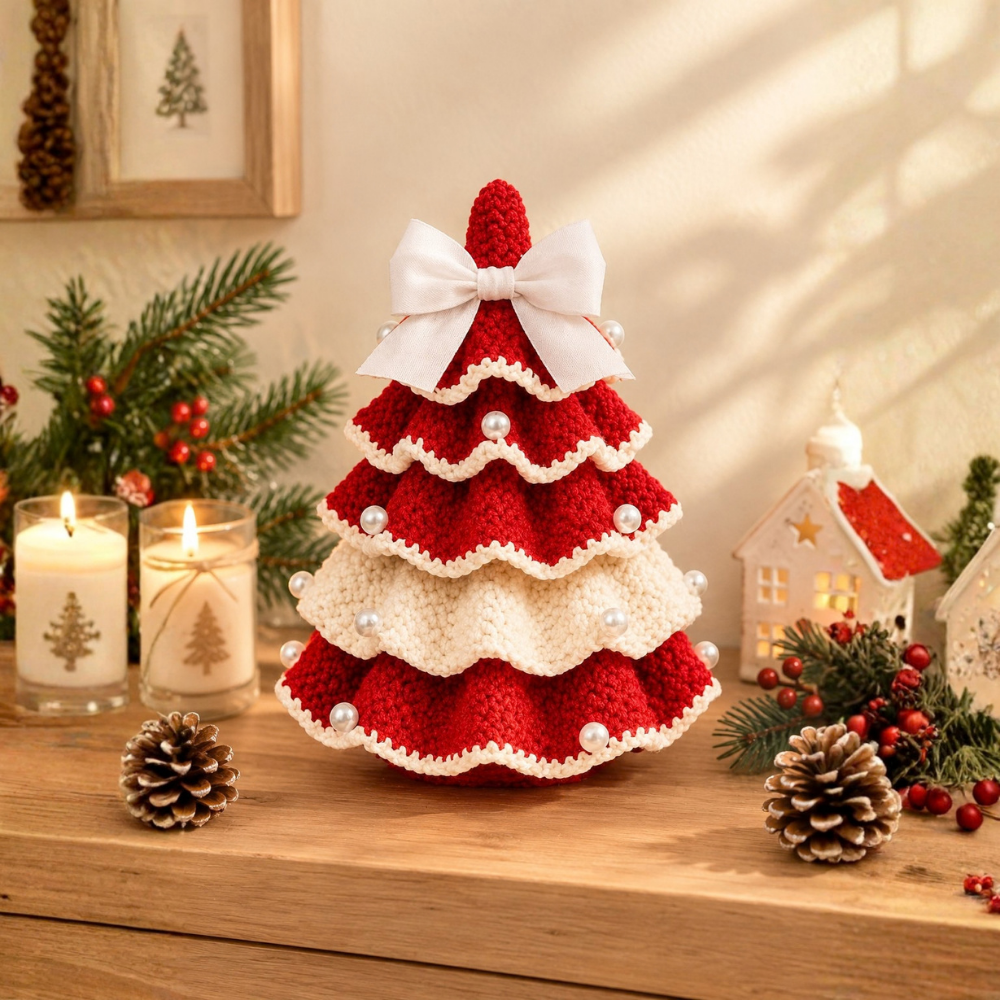 Ruffled Christmas Tree Crochet Pattern