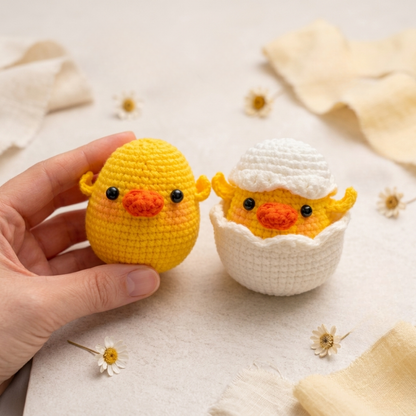 Chick in Egg Crochet Pattern