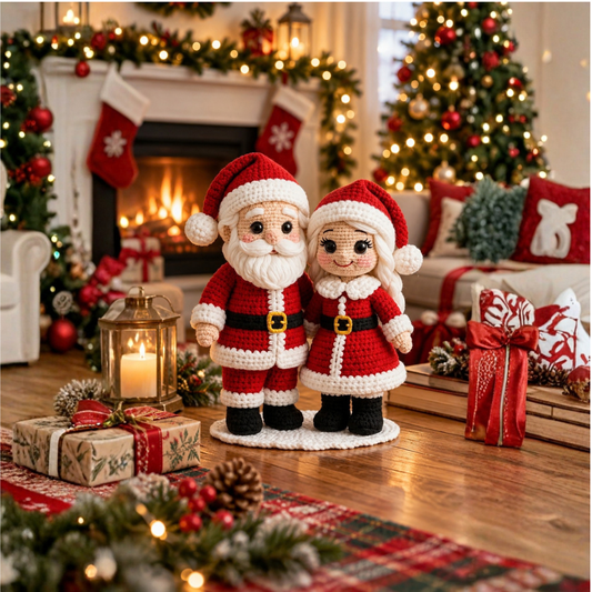 Mr & Mrs Claus Crochet Pattern