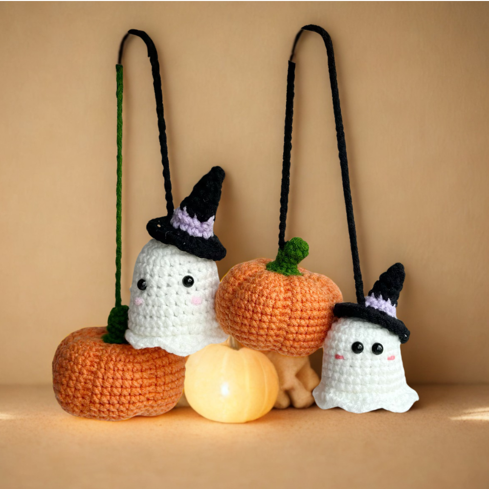 Ghost and Pumpkin Crochet Pattern