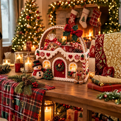 Christmas Crochet Basket Pattern