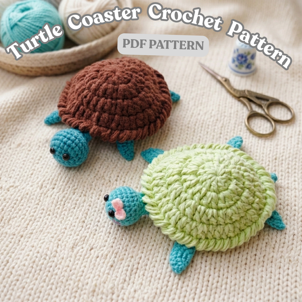 Turtle Coaster Crochet Pattern