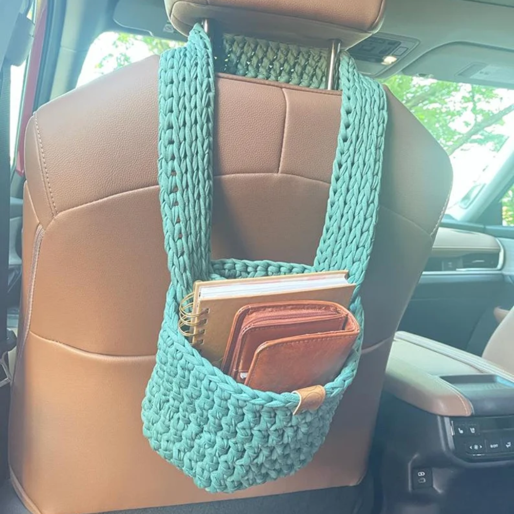 Crochet Car Basket Pattern