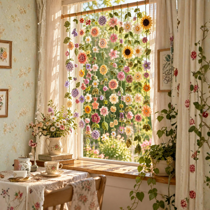 Flower Curtain Crochet Pattern