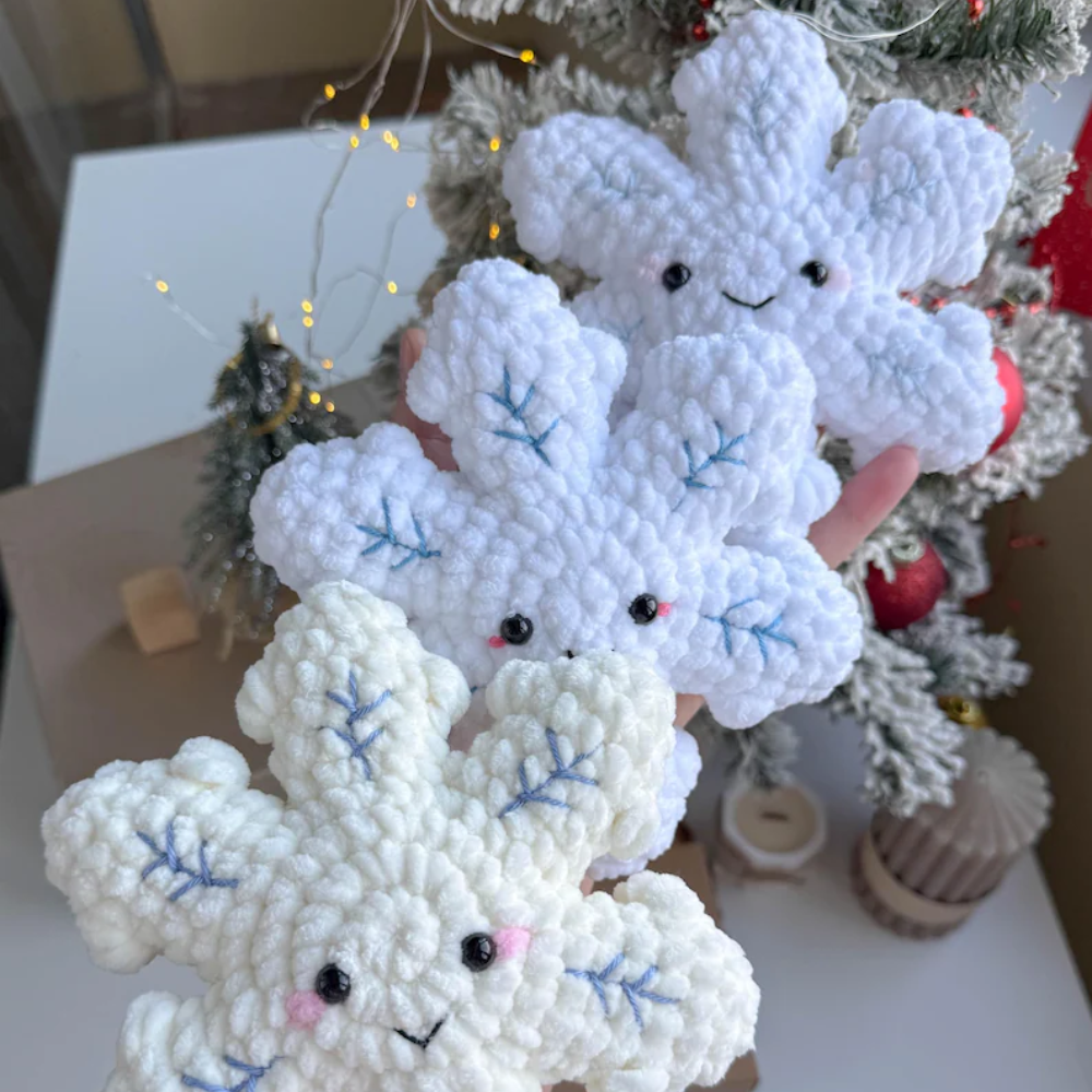 Christmas Plush Snowflake Crochet Pattern