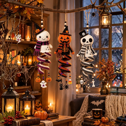 Halloween Spiral Ornament Crochet Pattern