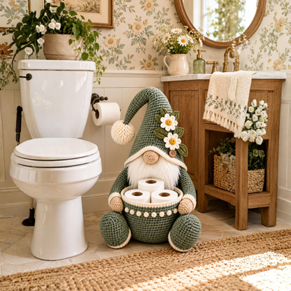 Gnome Toilet Paper Holder Crochet Pattern