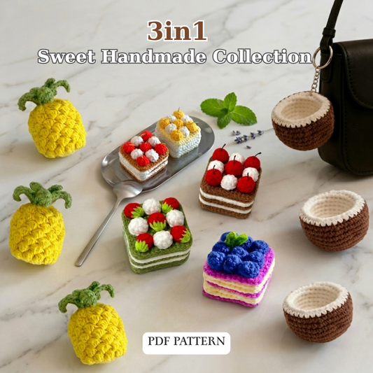 3in1 Sweet Handmade Crochet Pattern