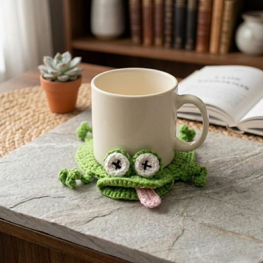 Frog Coaster Crochet Pattern
