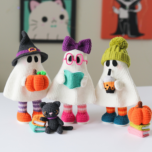 Pumpkin Witch Gosts Crochet Pattern