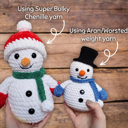 Frosty Frank the Snowman Crochet Pattern