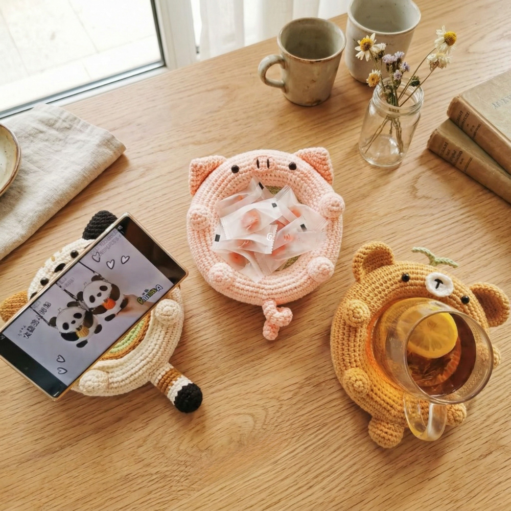 Cute Animal Fruit Coaster Crochet Pattern
