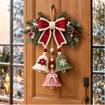 Crochet Christmas Bell Door Hanger Pattern