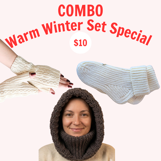 Warm Winter Set 3 In 1 Crochet Pattern