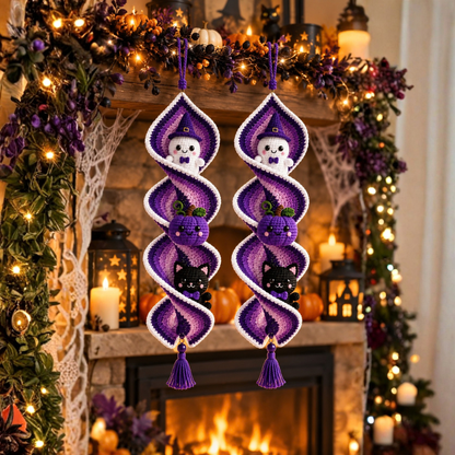 Halloween Crochet Spiral Wind Spinner Pattern