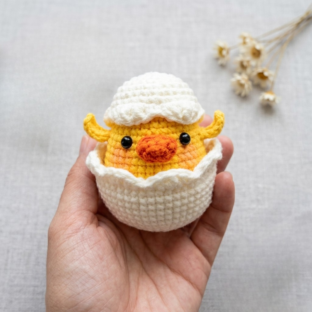 Chick in Egg Crochet Pattern