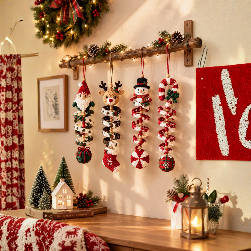 Christmas Crochet Wind Spinner Pattern Bundle