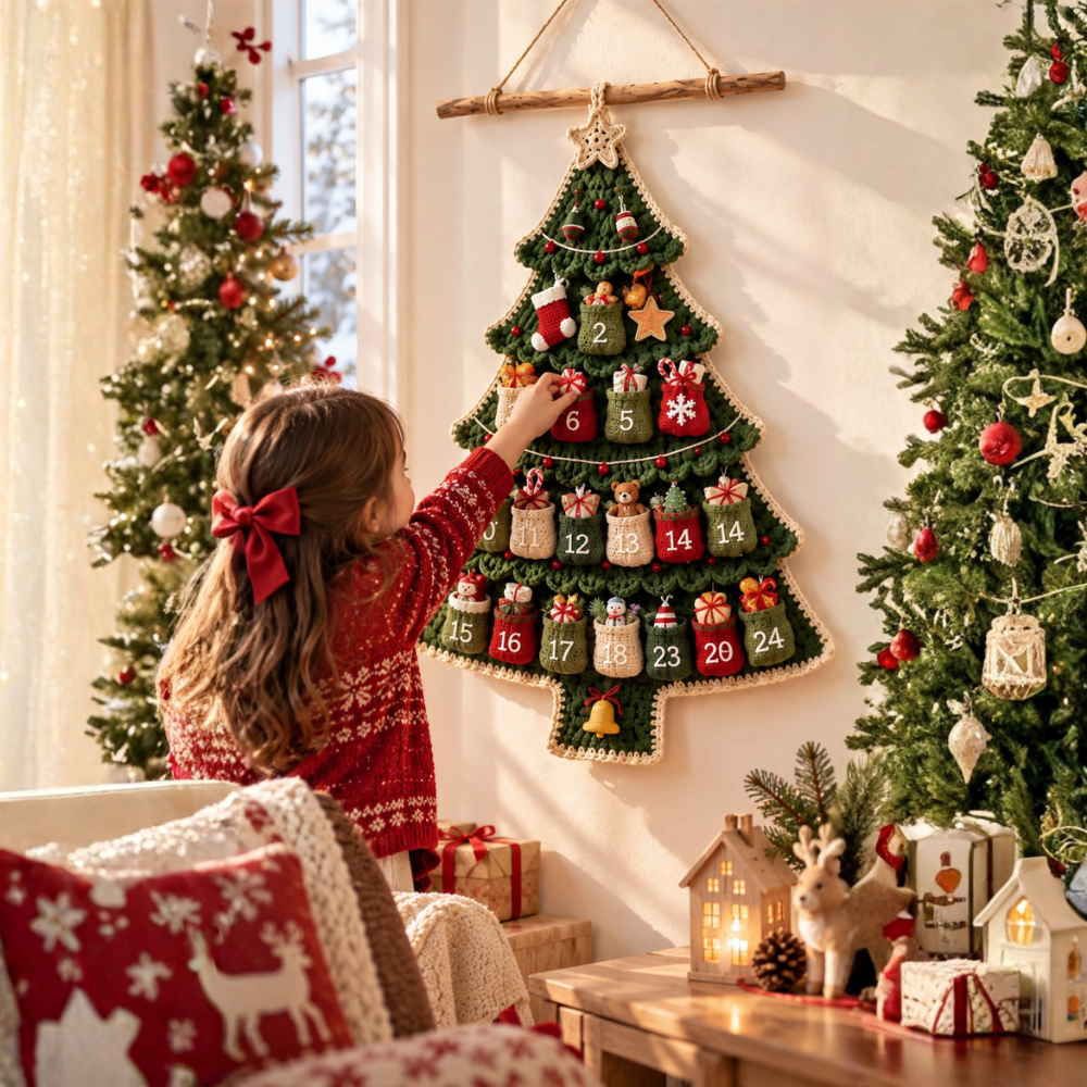 Christmas Tree Advent Calendar Crochet Pattern