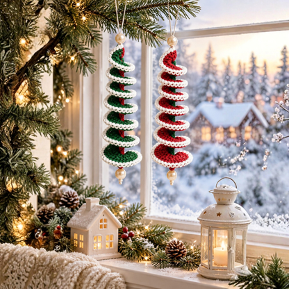 Spiral Swirl Christmas Ornament Crochet Pattern