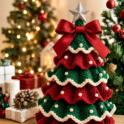 Ruffled Crochet Christmas Tree Pattern