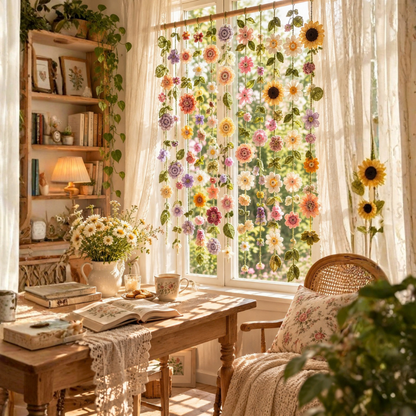 Flower Curtain Crochet Pattern