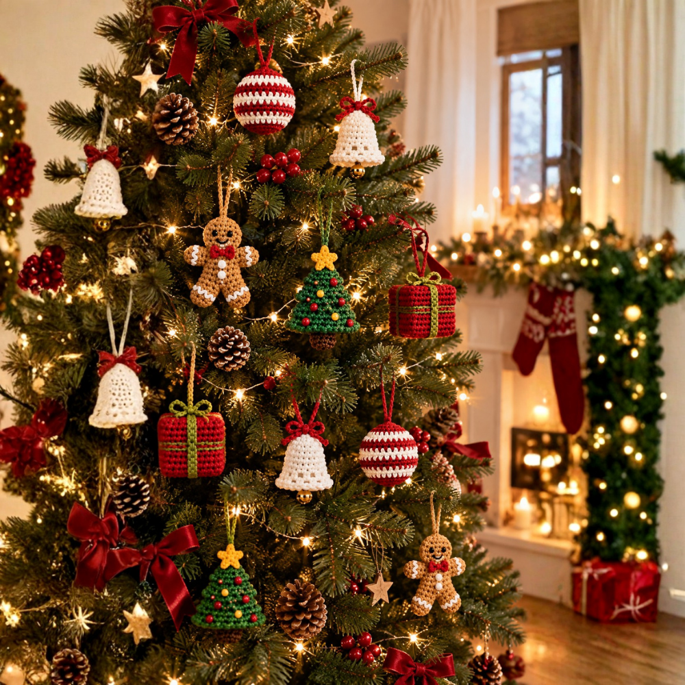 Christmas Tree Ornament Crochet Pattern Bundle