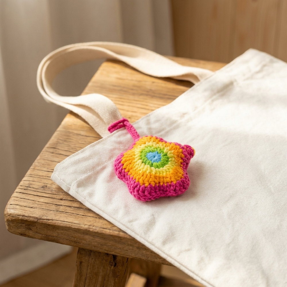 2-in-1 Rainbow Bottle Holder & Keychain Crochet Pattern