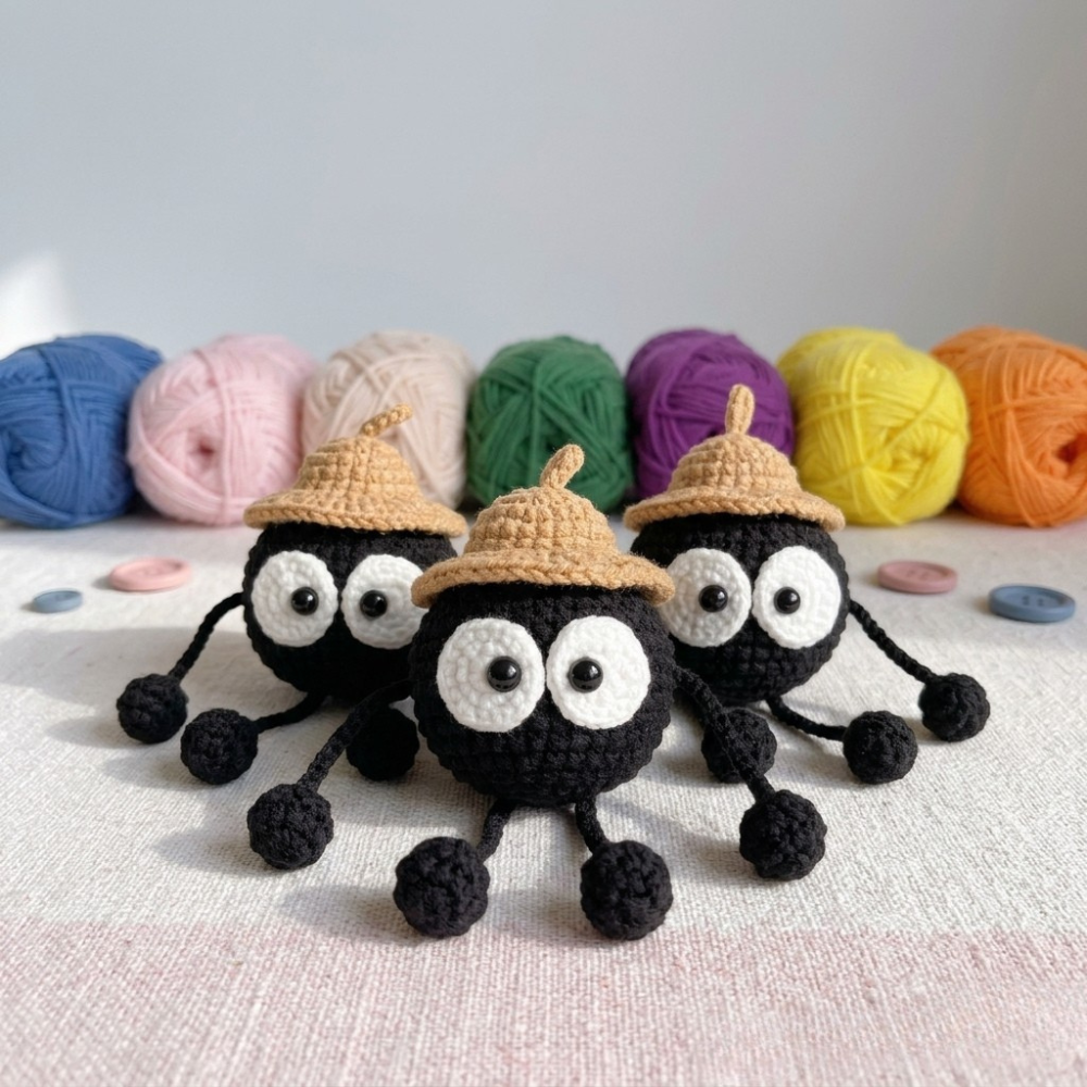Cute Coal Ball Crossbody Bag Crochet Pattern