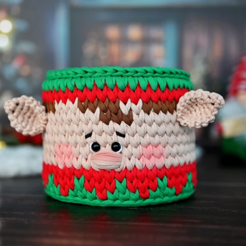 Christmas baskets Crochet PATTERNS set