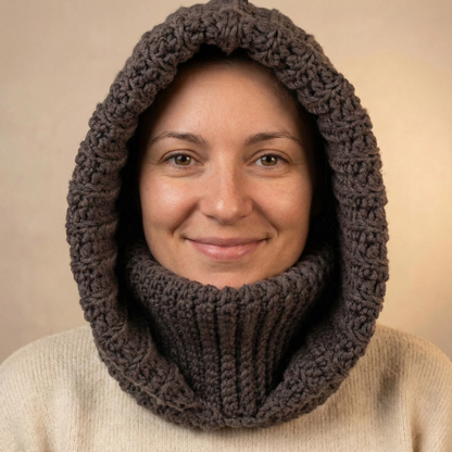 Winter Hooded Cowl Crochet Pattern
