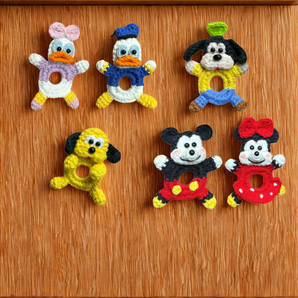 6 in 1 Character Button Covers Crochet Pattern