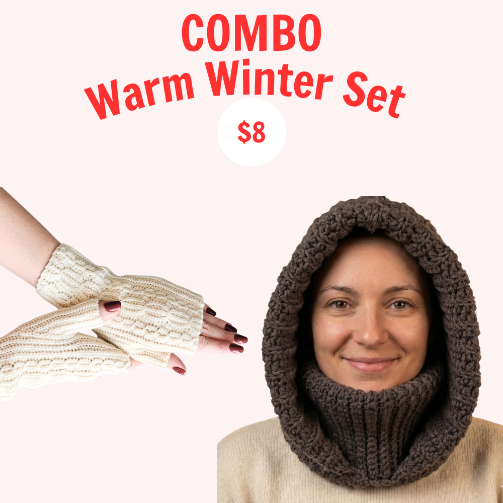 Warm Winter Set 2 IN 1 Crochet Pattern