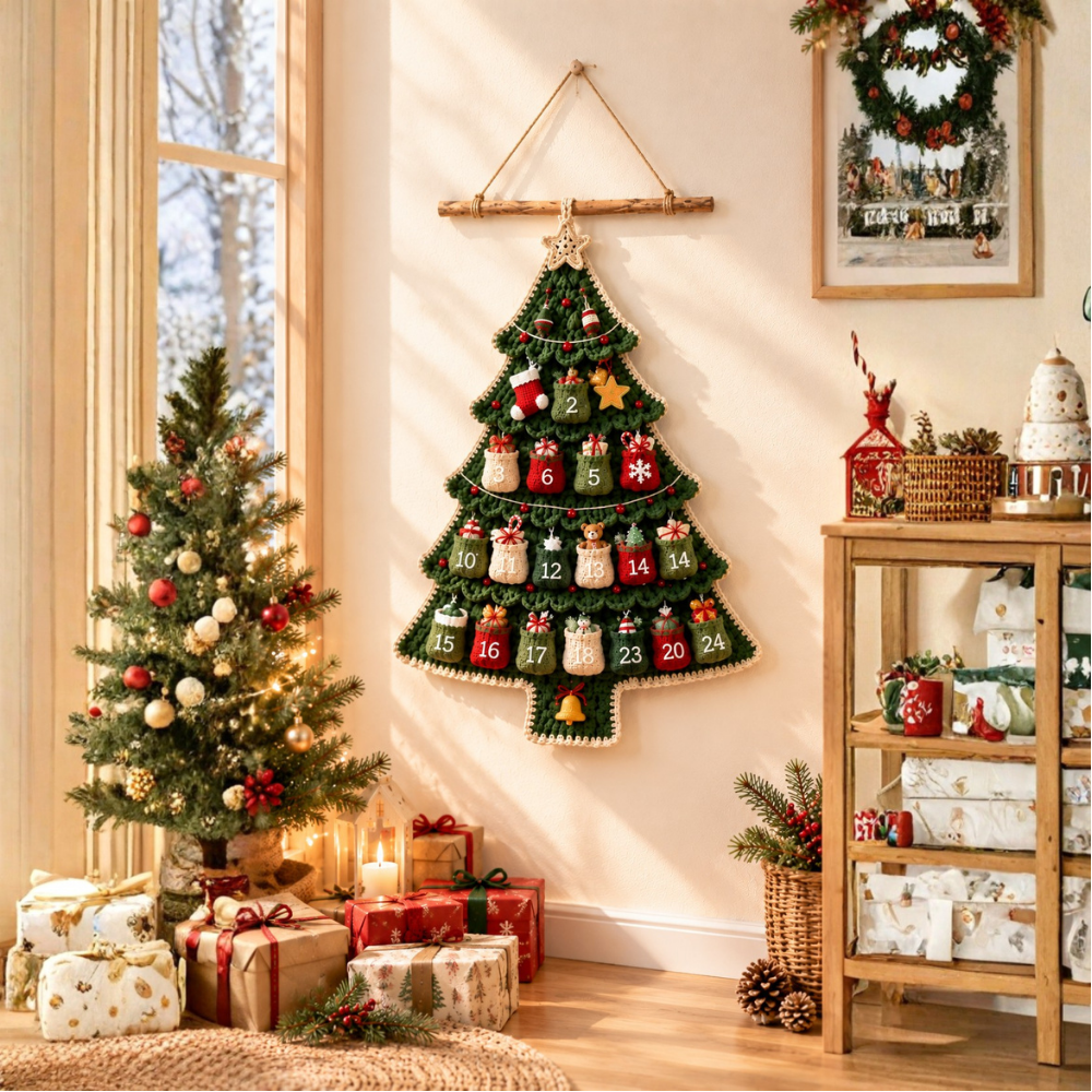 Christmas Tree Advent Calendar Crochet Pattern