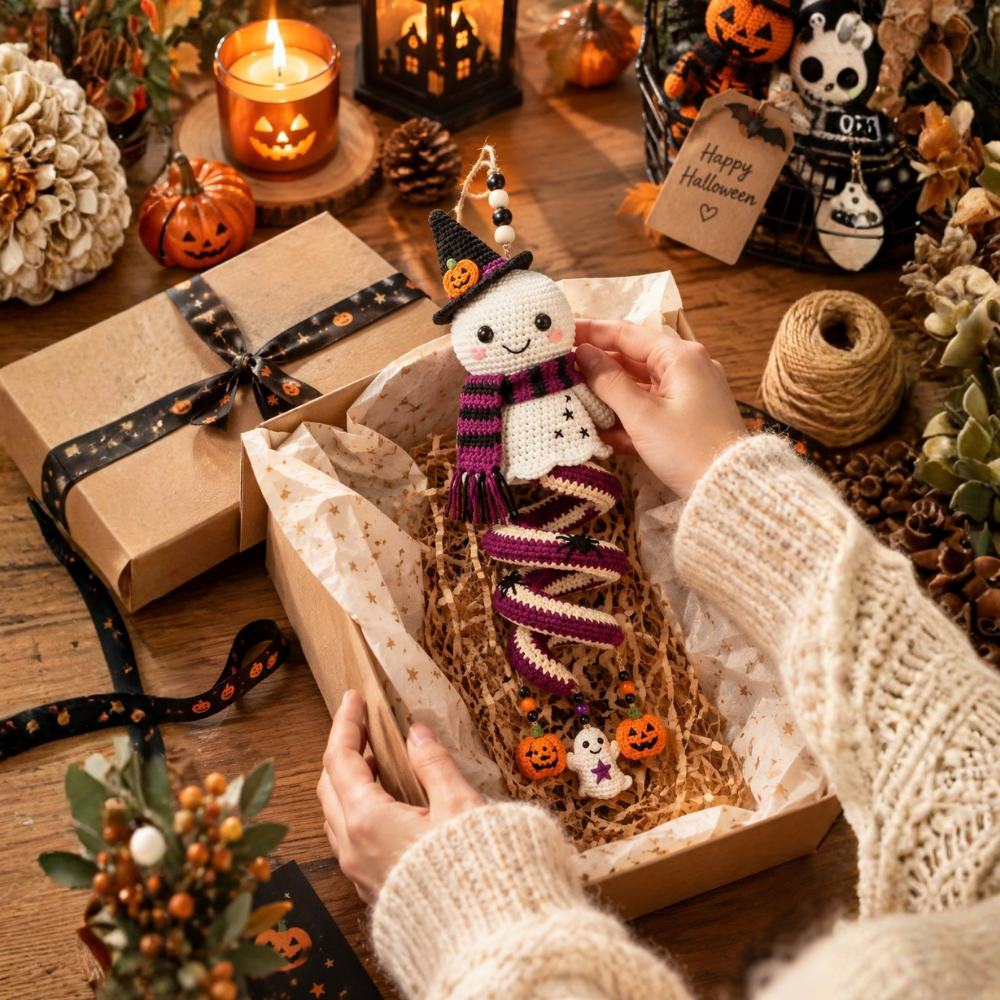 Halloween Spiral Ornament Crochet Pattern