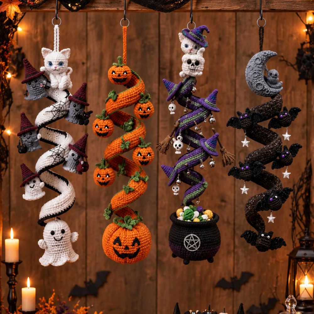 4in1 Hanging Crochet Halloween Pattern