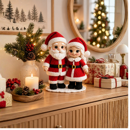 Mr & Mrs Claus Crochet Pattern