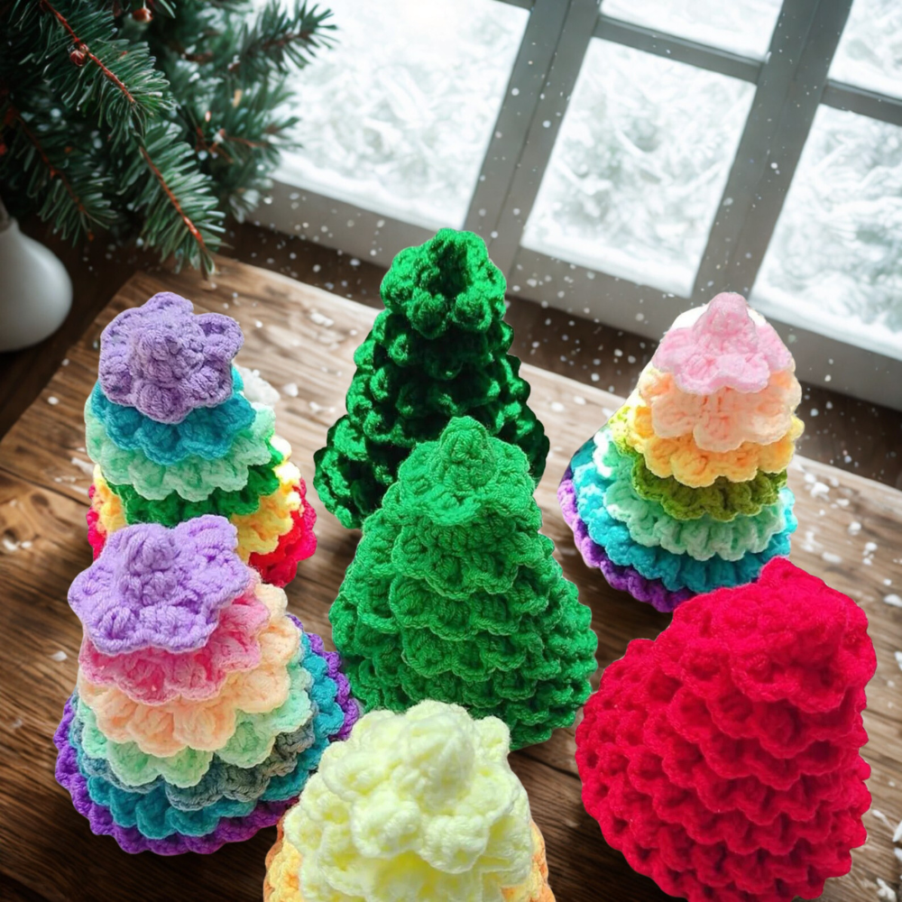 Combo Christmas Tree Forest Crochet Pattern